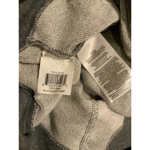 BCBG Max Azria Gray Sweatshirt W/ Pockets & Zip W/ Mesh Neckline, Size M - Picture 10 of 10